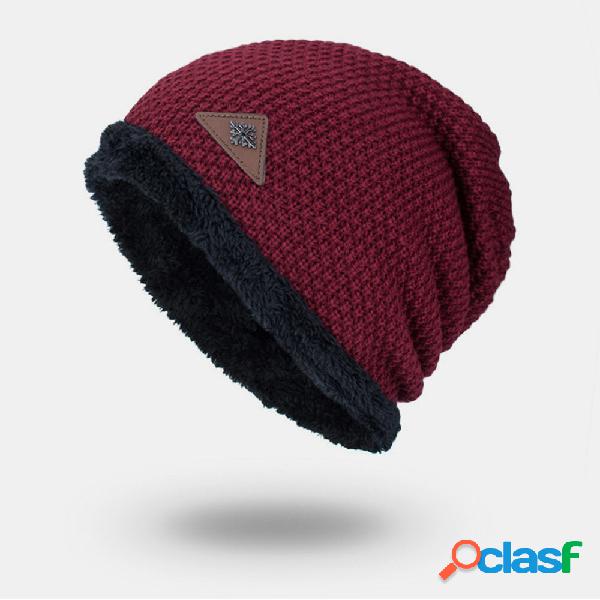 Cappello lavorato a maglia da uomo Plus Cappello a cuffia
