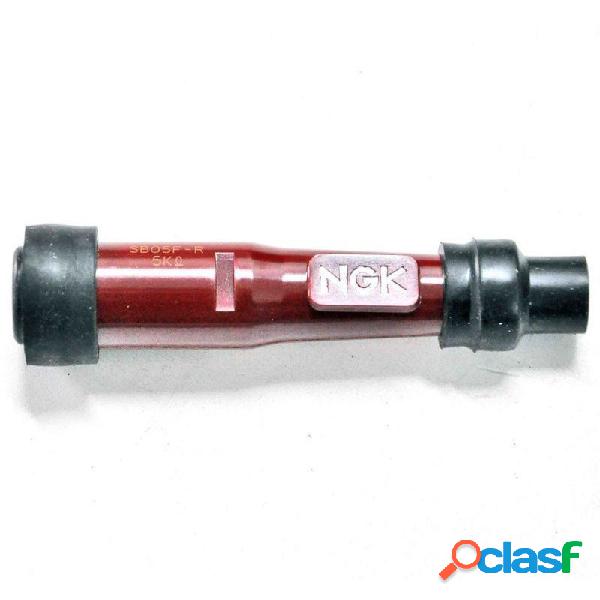 Cappuccio candela NGK SD05F-R dritto 12mm rosso