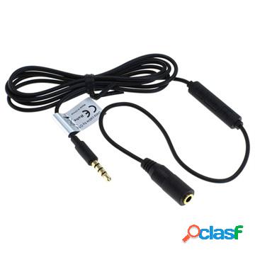 Cavo Prolunga Audio da 3.5mm con Microfono OTB - 125cm -