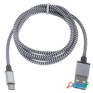 Cavo di QualitÃ da USB 2.0 a MicroUSB - 3m - Bianco