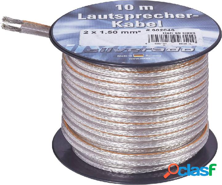 Cavo per altoparlanti 2 x 2.50 mm² Argento AIV 23556L 10 m
