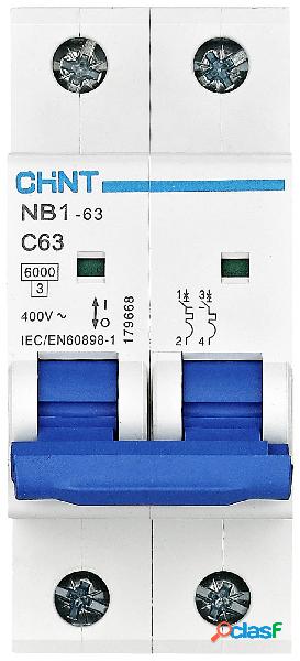 Chint 179667 NB1-63 2P C6 6kA DB Interruttore magnetotermico