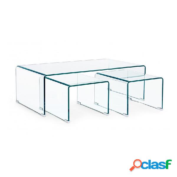 Contemporary Style - Set3 tavolino iride rett vt, moltissimi