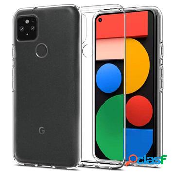 Cover Anti Scivolo TPU per Google Pixel 5 - Trasparente