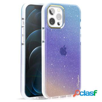 Cover Kingxbar Ombre Series per iPhone 13 Pro - Viola / Blu