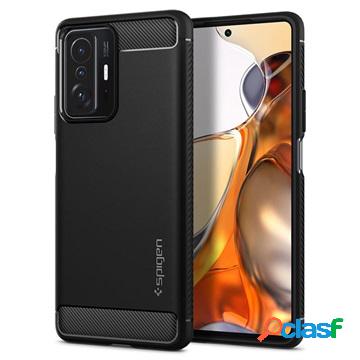 Cover Spigen Rugged Armor per Xiaomi 11T/11T Pro - Nero