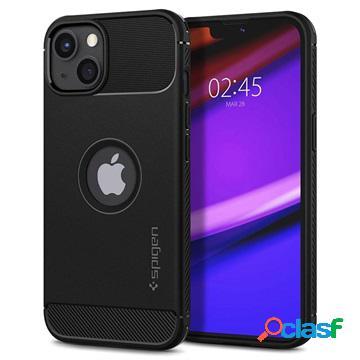 Cover Spigen Rugged Armor per iPhone 13 - Nero