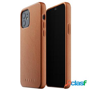 Cover in Pelle Premium Mujjo per iPhone 12/12 Pro - Marrone