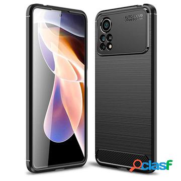 Cover in TPU Effetto Spazzolato per Xiaomi Poco X4 Pro 5G -