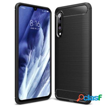 Cover in TPU Spazzolata per Xiaomi Mi 9 Pro - Fibra di