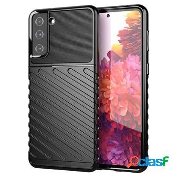 Cover in TPU Thunder Serie per Samsung Galaxy S21+ 5G - Nera