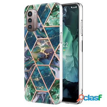 Custodia IMD Elettroplaccata Marble Pattern per Nokia