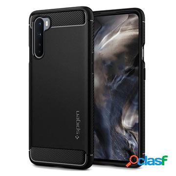 Custodia Spigen Rugged Armor per OnePlus Nord - Nera