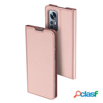 Custodia a Flip Dux Ducis Skin Pro per Xiaomi 12/12X - Rosa