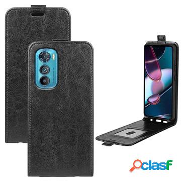 Custodia a Flip Verticale per Motorola Edge 30 - Nera