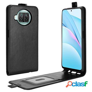 Custodia a Flip Verticale per Xiaomi Mi 10T Lite 5G - Nera