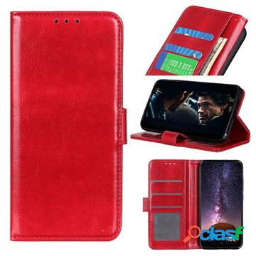 Custodia a Portafoglio per Motorola Moto G8 Power - Rossa
