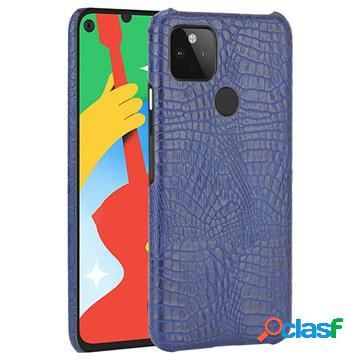 Custodia per Google Pixel 4a 5G - Coccodrilli - Blu