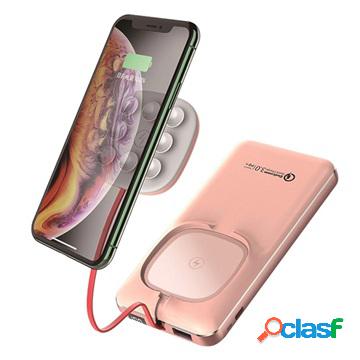 Cyke P1 Power Bank w/ Suction Cups Wireless Charger -