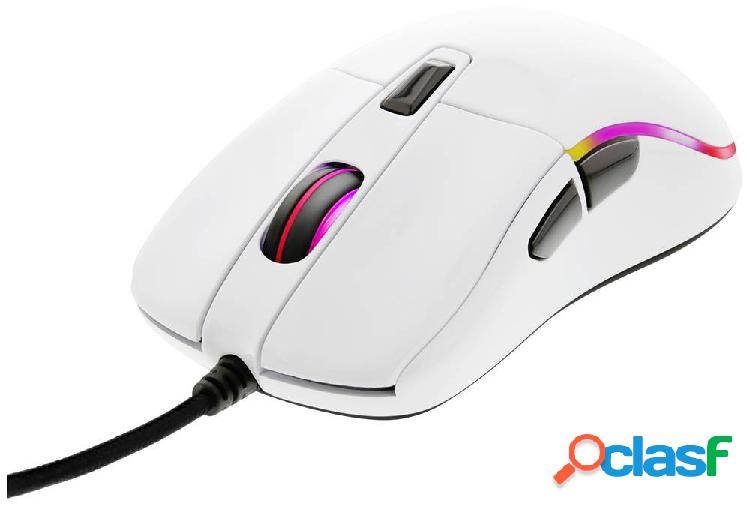 DELTACO GAMING GAM-085-W Mouse da gioco Cablato Ottico