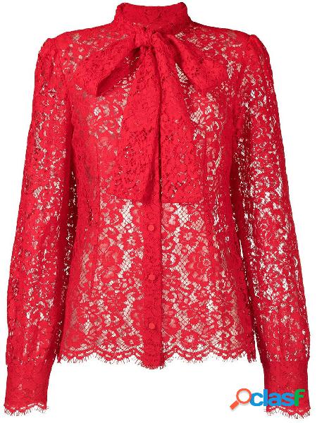 DOLCE E GABBANA CAMICIA DONNA F5L79THLMEAR2254 VISCOSA ROSSO