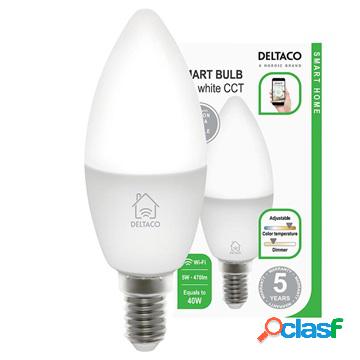 Deltaco SH-LE14W WiFi Smart LED Bulb - 5W - White