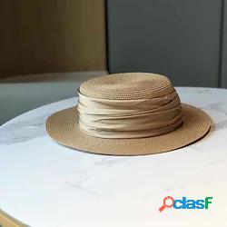 Di tendenza Vimini berretto con Nastri 1 pc Matrimonio