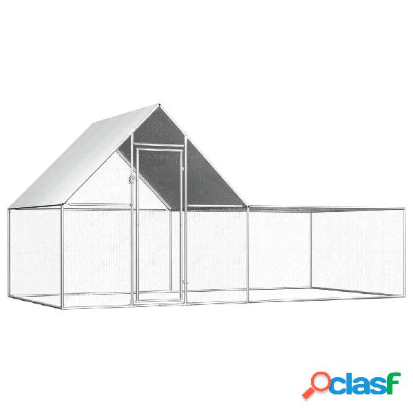 [Diretto UE] vidaxl 144556 Pollaio allaperto 4x2x2 m Gabbia