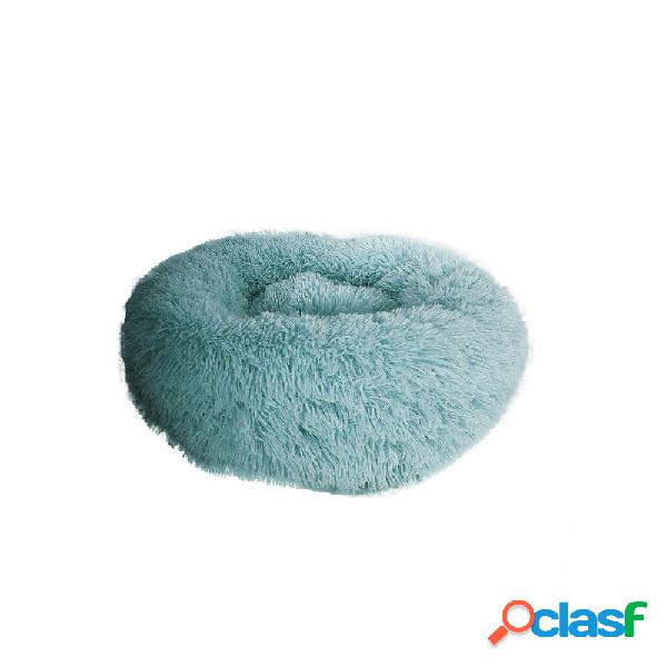 Divano letto per cuccia in peluche rimovibile rotondo verde