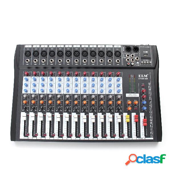 EL M CT-120S Mixer audio professionale per studio live a 12