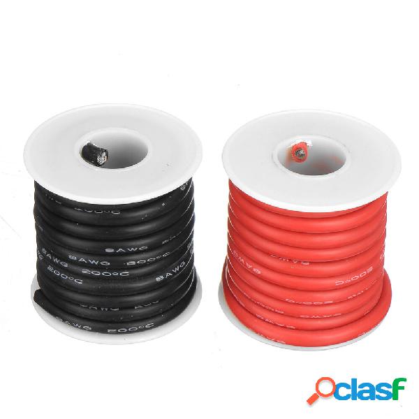 EUHOBBY 8m 8AWG Soft Silicone Cavo di linea stagnato ad alta