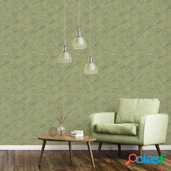 Evergreen Carta da Parati Wicker Natural Verde