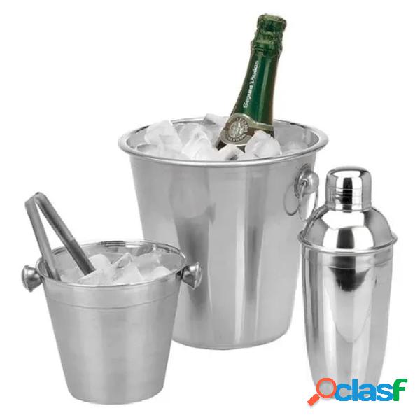 Excellent Houseware Kit da Barman 4 pz in Acciaio