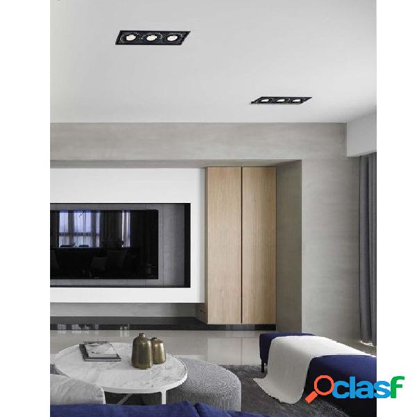 FARETTO LED AR111 30WATT NERO LUCE BIANCA FREDDA CALDA