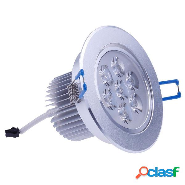 FARO FARETTO A LED 7W DA INCASSO A MOLLA CON ALETTE CALDA