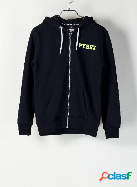 FELPA CON CAPPUCCIO E ZIP RAGAZZO