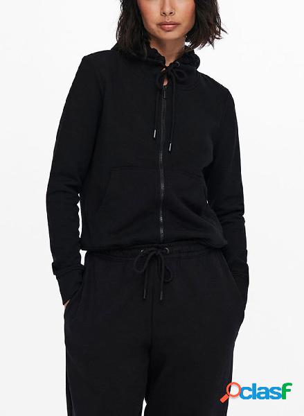 FELPA NOOS CON CAPPUCCIO E ZIP