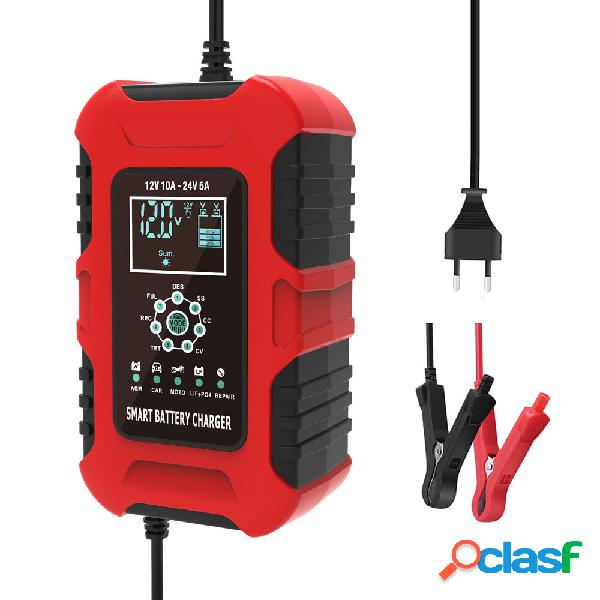 FOXSUR 12V 10A 24V 5A 7 Stage Smart Batteria Caricabatterie
