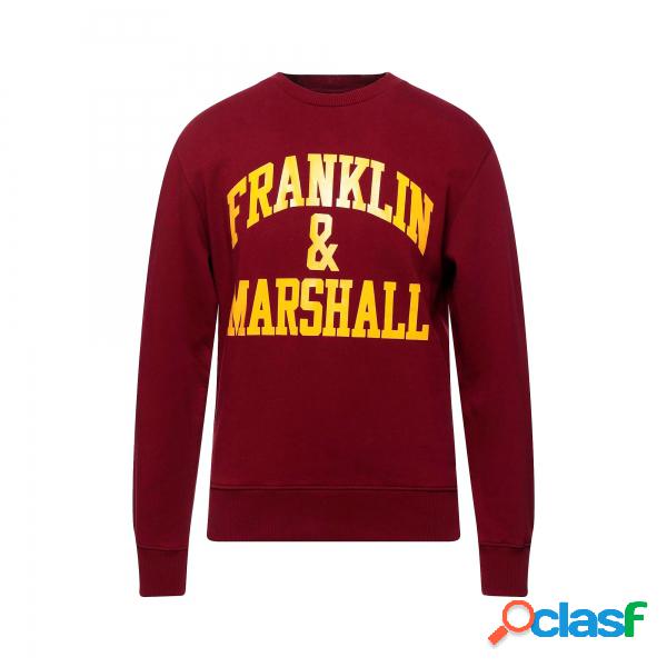 Felpa Franklin & Marshall in cotone bordeaux Franklin &