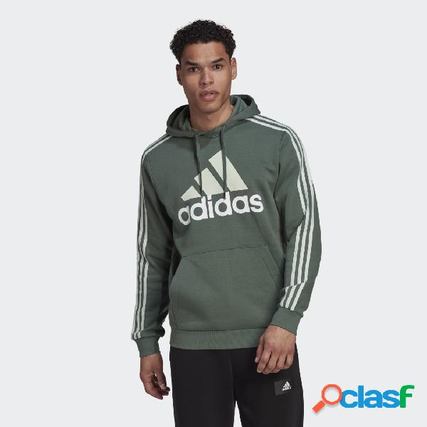 Felpa con cappuccio Essentials Fleece 3-Stripes Logo