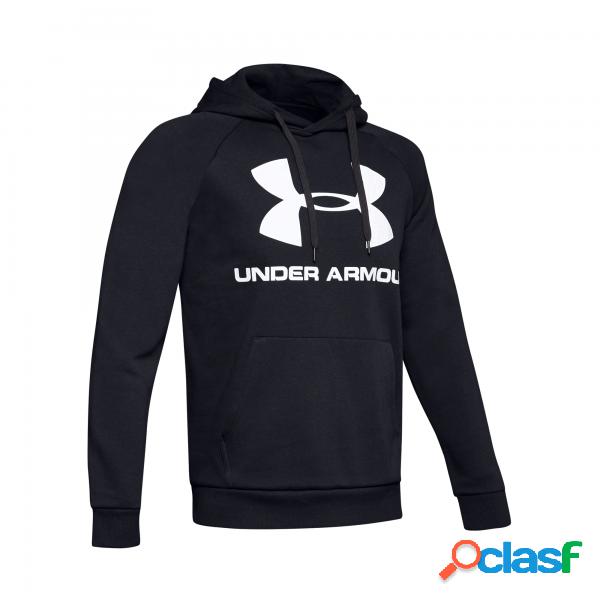 Felpa con cappuccio in tessuto fleece e logo rival ua da