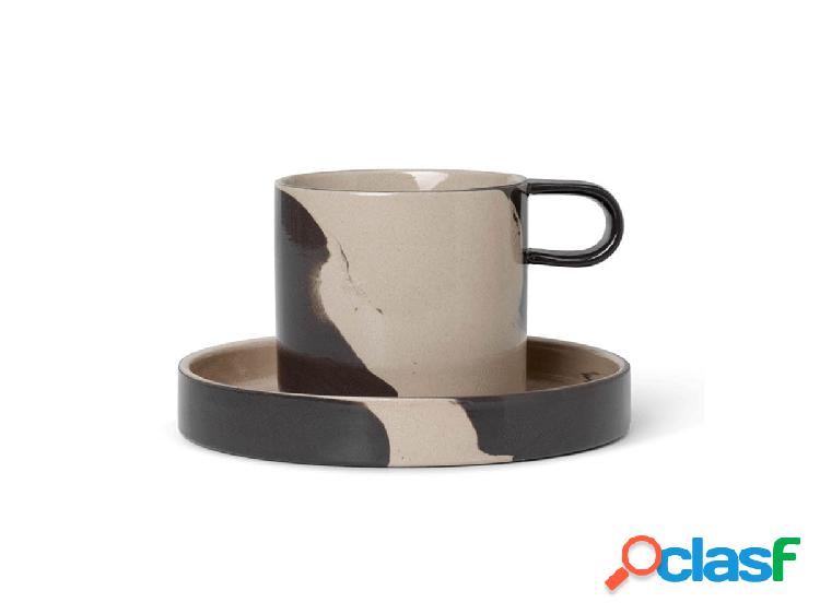 Ferm Living Tazza Inlay con Piattino