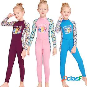 Girls UV Sun Protection Breathable Quick Dry Rash Guard Dive
