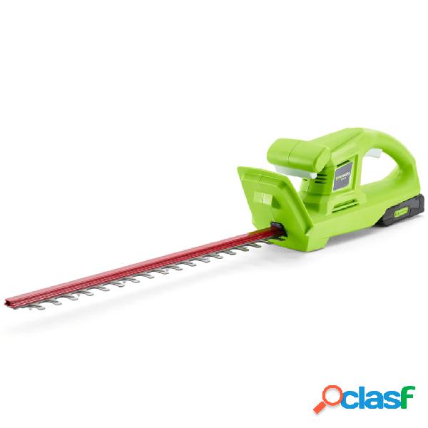 Greenworks Kit Tagliasiepi G24HT54 con Batteria da 24V a 2Ah