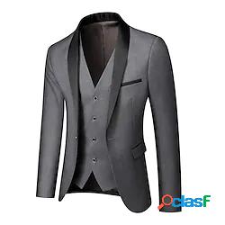 Grigio scuro Nero Borgogna Uomo Occasioni speciali Giacche 1