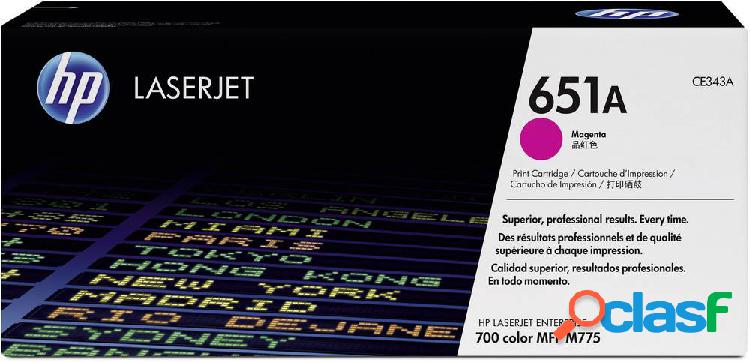 HP 651A CE343A Cassetta Toner Magenta 16000 pagine Originale