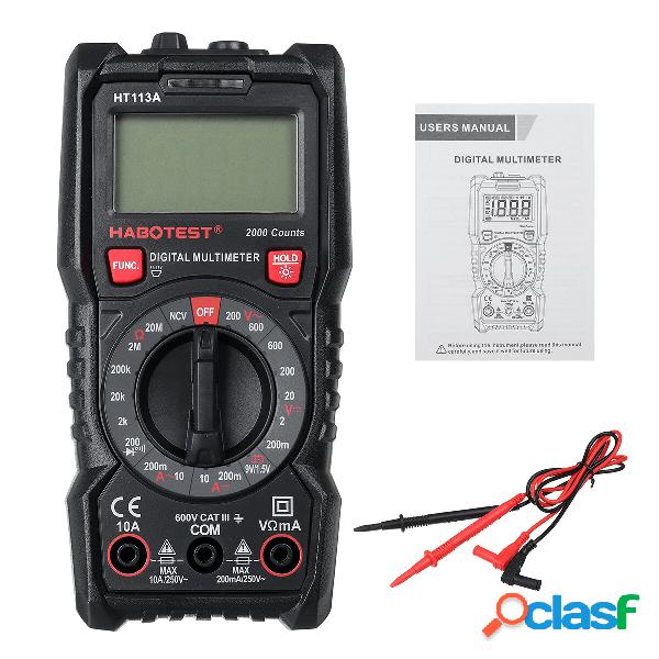 HT113A / B Digitale LCD Multimetri 2000/4000 Conteggi AC DC