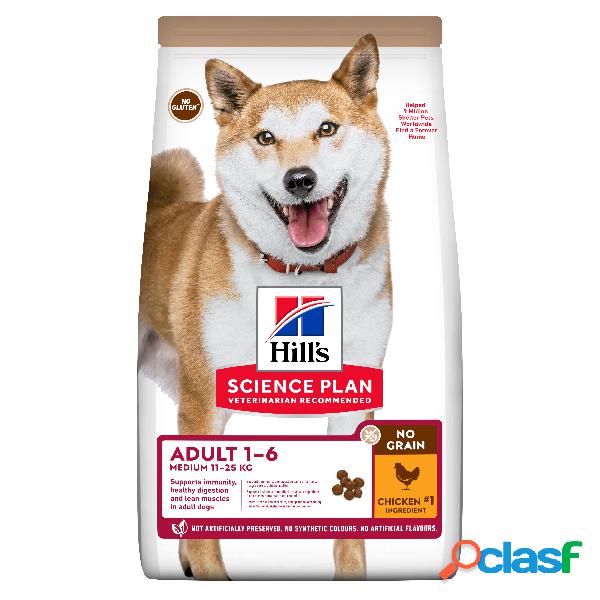 Hills Science Plan Dog Adult No Grain con Pollo 12 kg