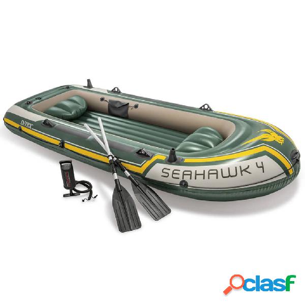 INTEX Seahawk 4 Set Gommone con Remi e Pompa 68351NP