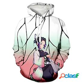 Inspired by Demon Slayer Kochou Shinobu Poly / Cotton Hoodie